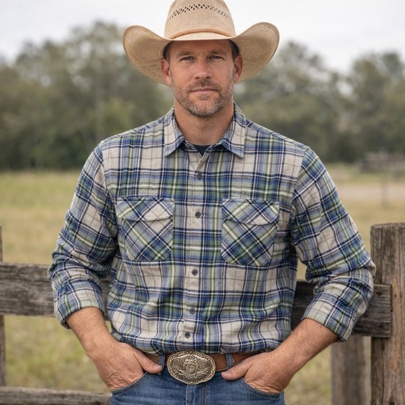 Pendleton Other - Pendleton‎ Rider Shirt Mens M MacSheehy Tartan Plaid Virgin Wool USA